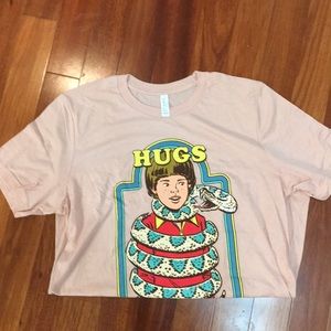 Quirky and fun graphic tee! Lighter pink!